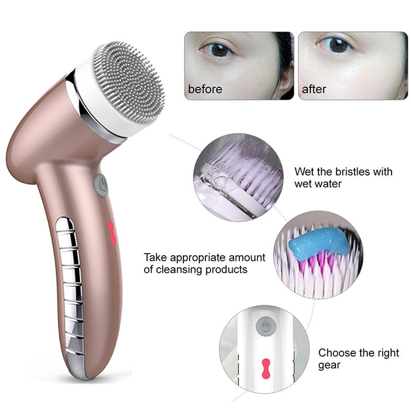 Cepillo Limpiador Facial 4 en 1
