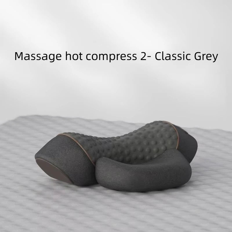Almohada Cervical Ergonómica con Masaje, Calor y Vibración | Alivio para Cuello y Espalda