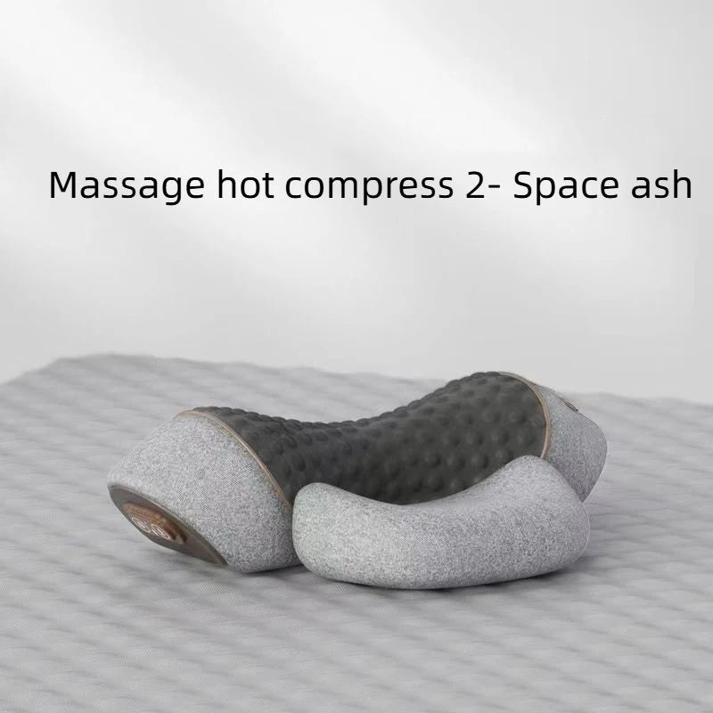 Almohada Cervical Ergonómica con Masaje, Calor y Vibración | Alivio para Cuello y Espalda